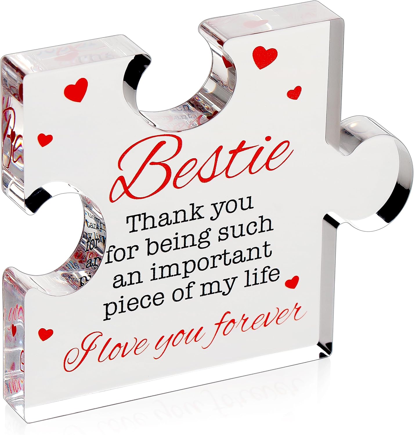 VELENTI Friendship Gifts - Acrylic Heart Friendship Gift for Her - Inspirational Gifts for Women - Long Distance Relationship Gifts -Best Friend Gift, Bestie Gifts (Sunflower Style)