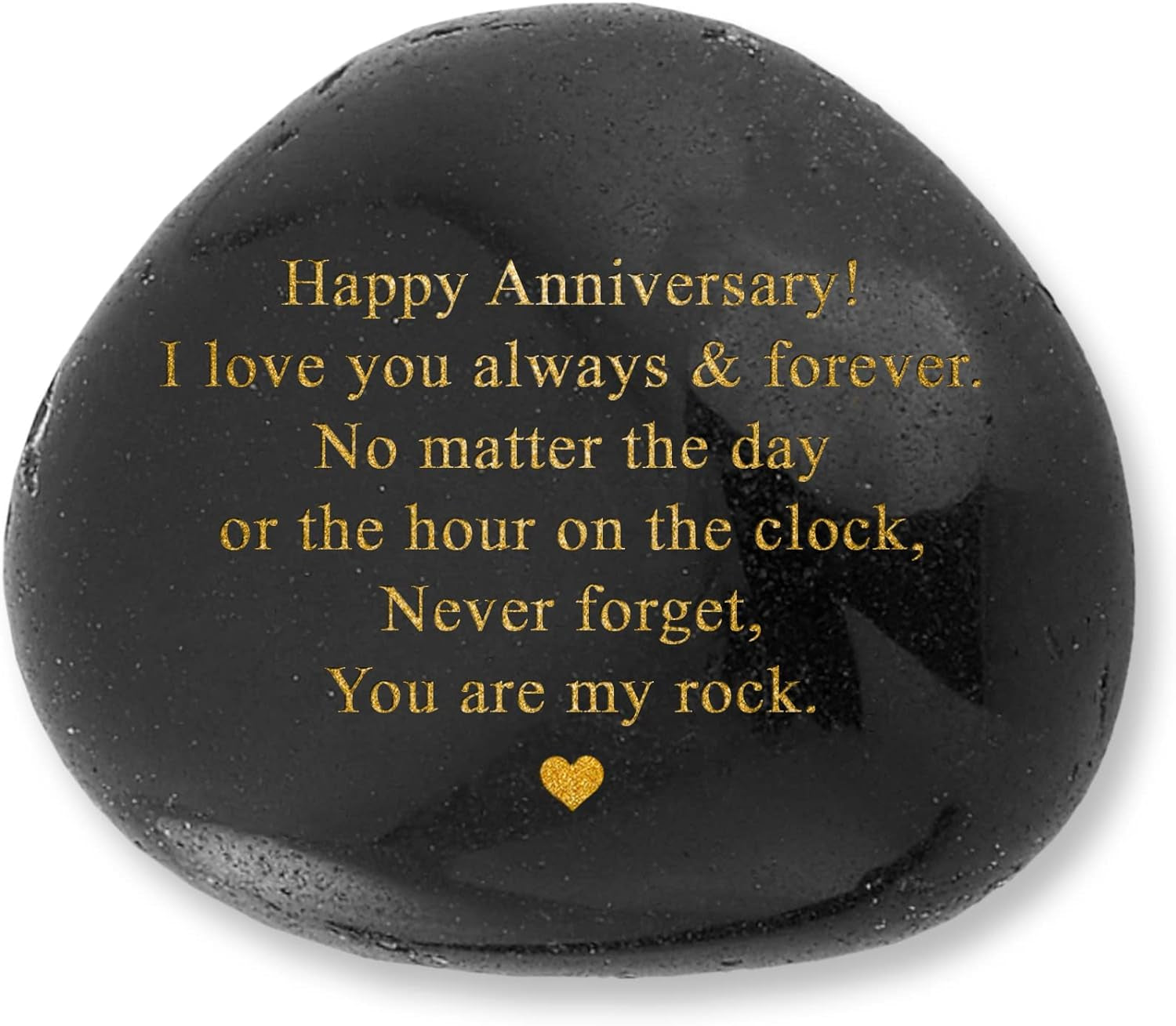 Happy Anniversary Rock - Heartwarming You are My Rock Wedding Anniversary Presents, Inspiring Anniversary Keepsake for Her, Anniversary Presents for Him, Anniversary Presents for Couple