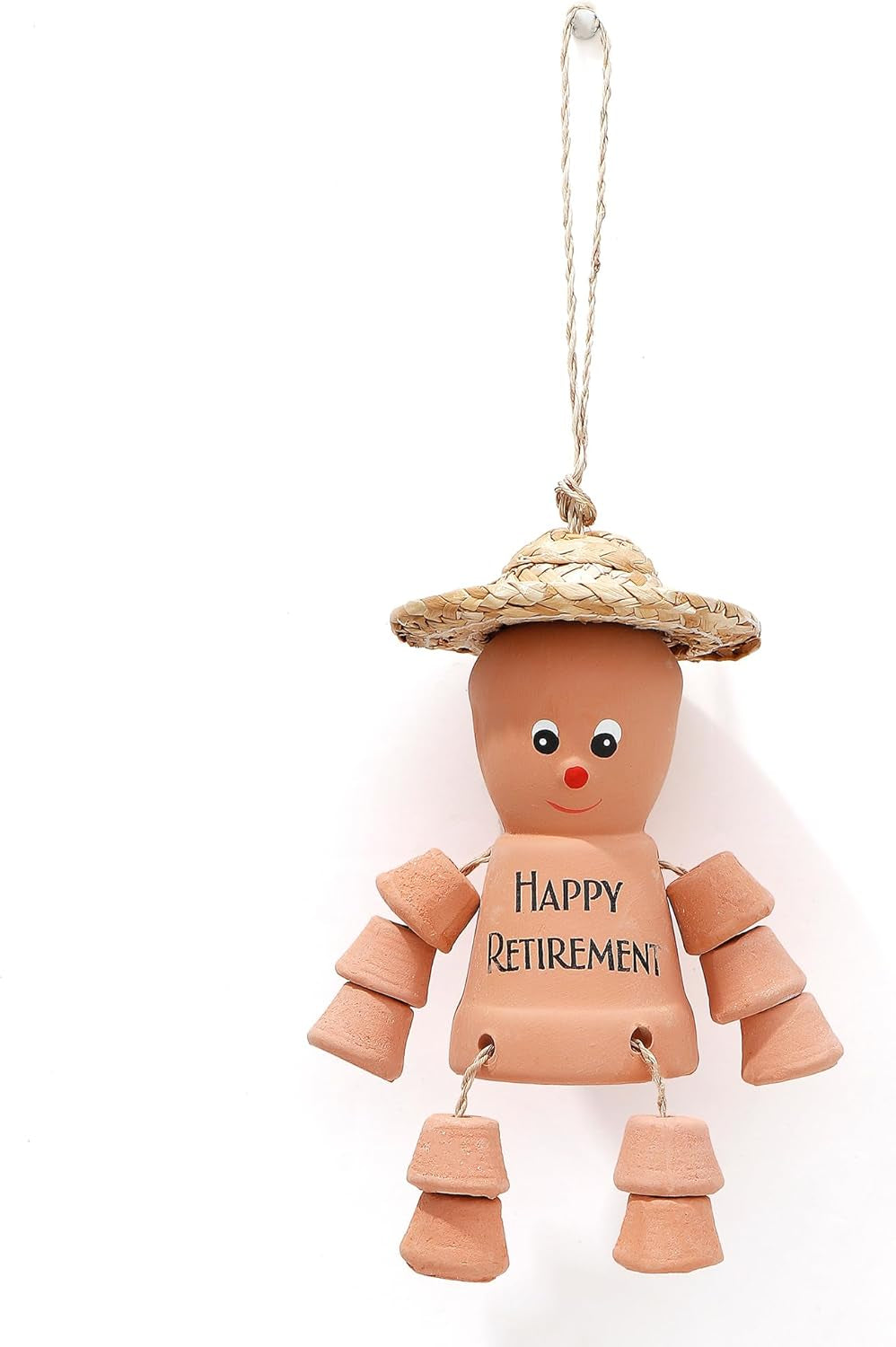 VELENTI Retirement Gifts for Women, Men - Happy Retirement Flower Pot Man - Lovely Retirement Gift for Family, Friends, Coworkers - Retirement Plant Pot Person - Cute Keepsake Gifts for Women, Men