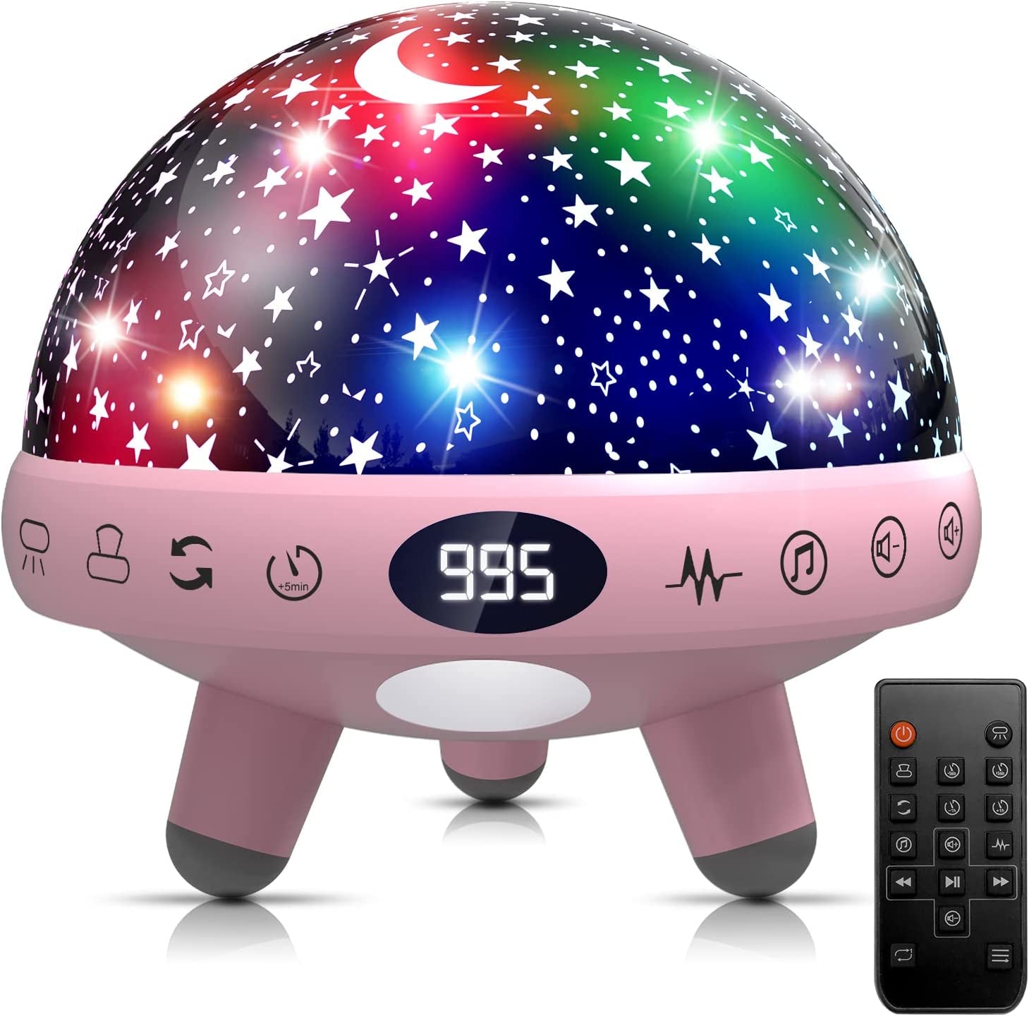 Night Light Kids Star Projector Baby Sensory Lights Toys White Noise Machine Baby with 29 Soothing Sounds Baby Night Light for Kids Children Boy Girl Gifts Baby Sound Machine with Timer and Remote