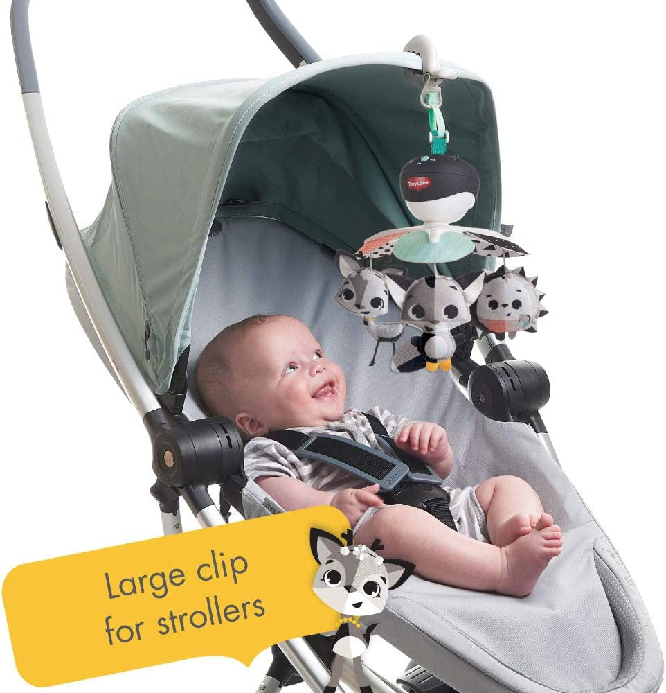 Tiny Love Black and White Take-Along Mobile, Baby Mobile with Music, 0m +, 29 x 20,5 x 32 cm, Magical Tales