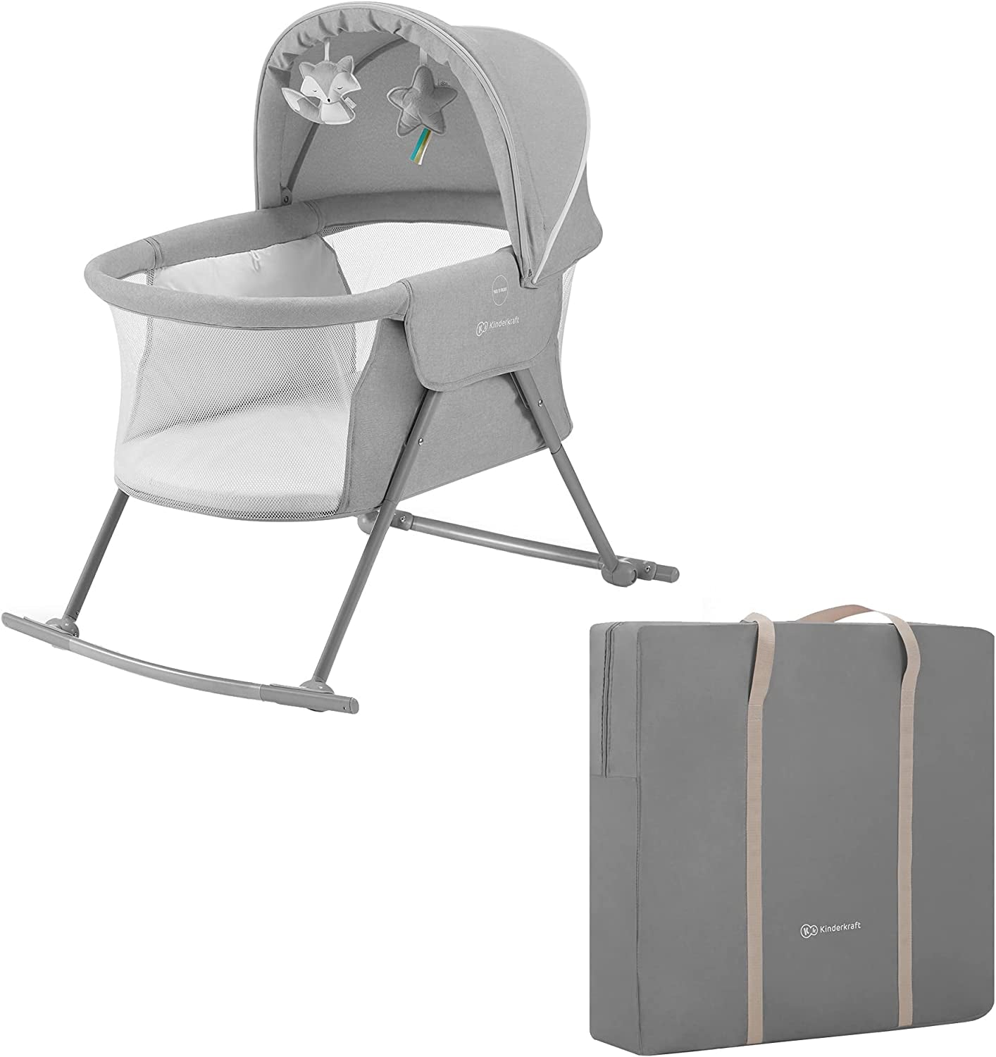 Kinderkraft LOVI Rocking Travel Cot - 5 kg