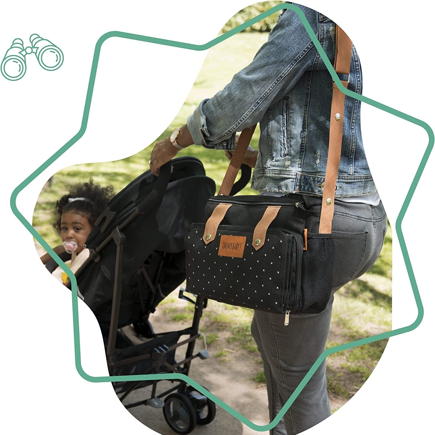 Badabulle Easy Travel pram organiser, buggy organiser, pushchair organiser, stroller organiser, pram bag