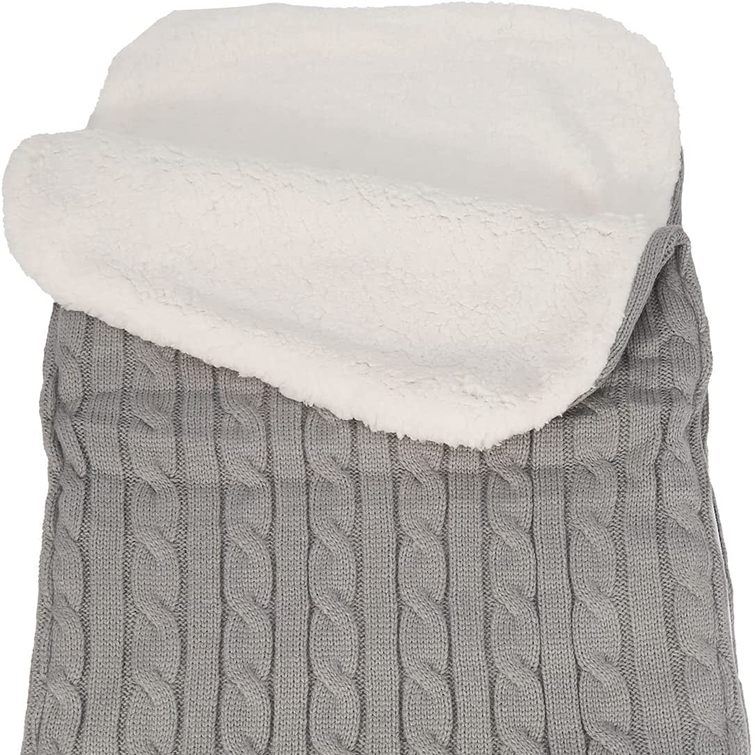 Baby Swaddle Blanket Stroller Wrap Fleece Blanket Sleeping Bag Plus Velvet