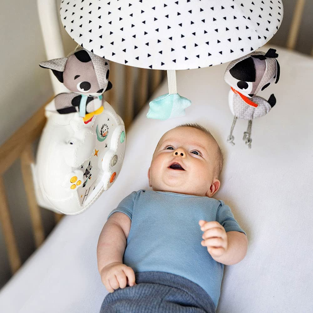 Tiny Love Magical Night 3-in-1 Projector Mobile, Baby Projector Mobile, Cot Musical Mobile with Soothing Night Light, 9 Melodies, 0m+, Magical Tales
