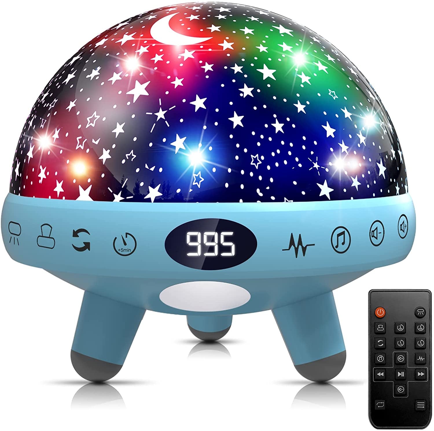 Night Light Kids Star Projector Baby Sensory Lights Toys White Noise Machine Baby with 29 Soothing Sounds Baby Night Light for Kids Children Boy Girl Gifts Baby Sound Machine with Timer and Remote