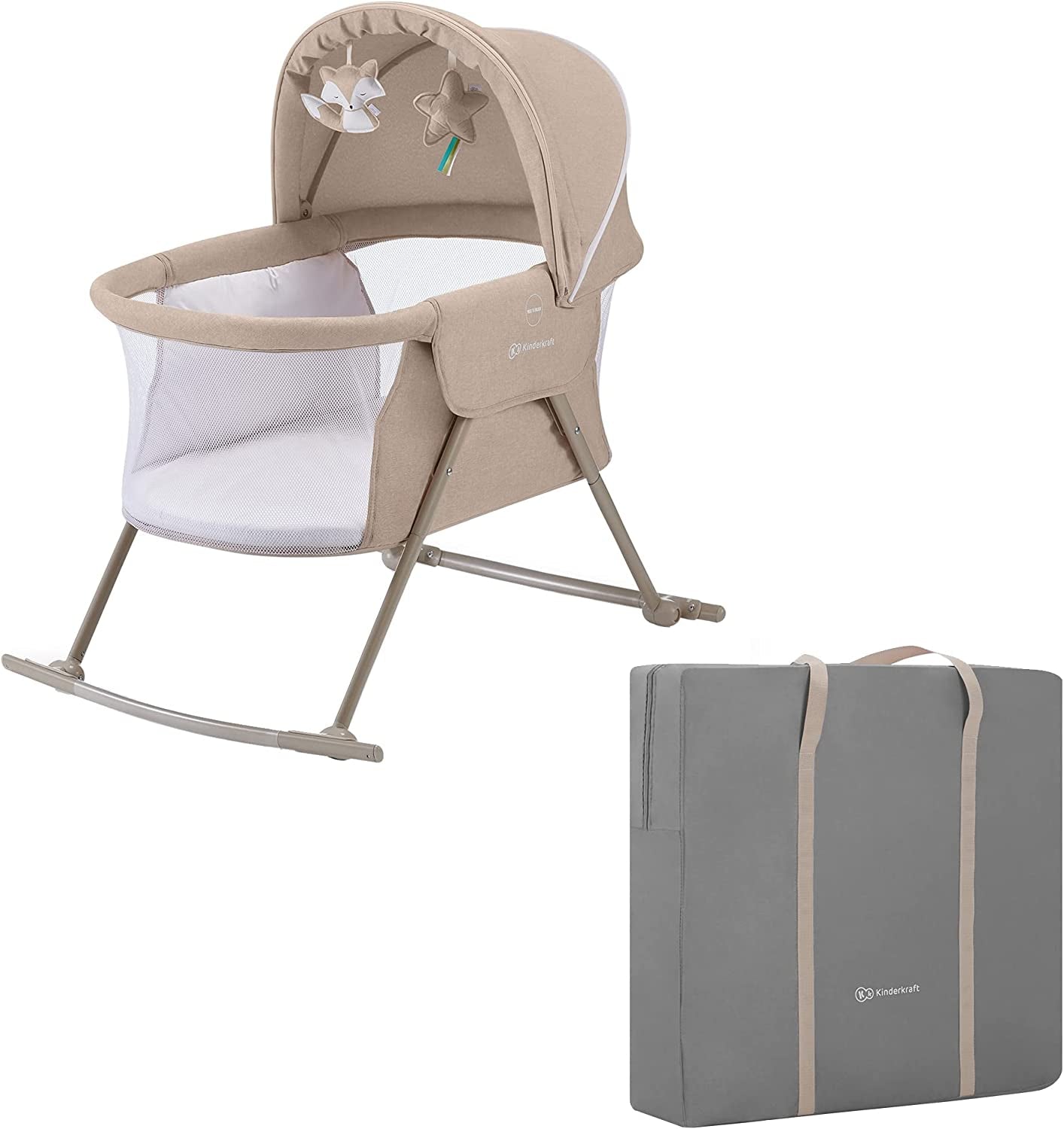 Kinderkraft LOVI Rocking Travel Cot - 5 kg