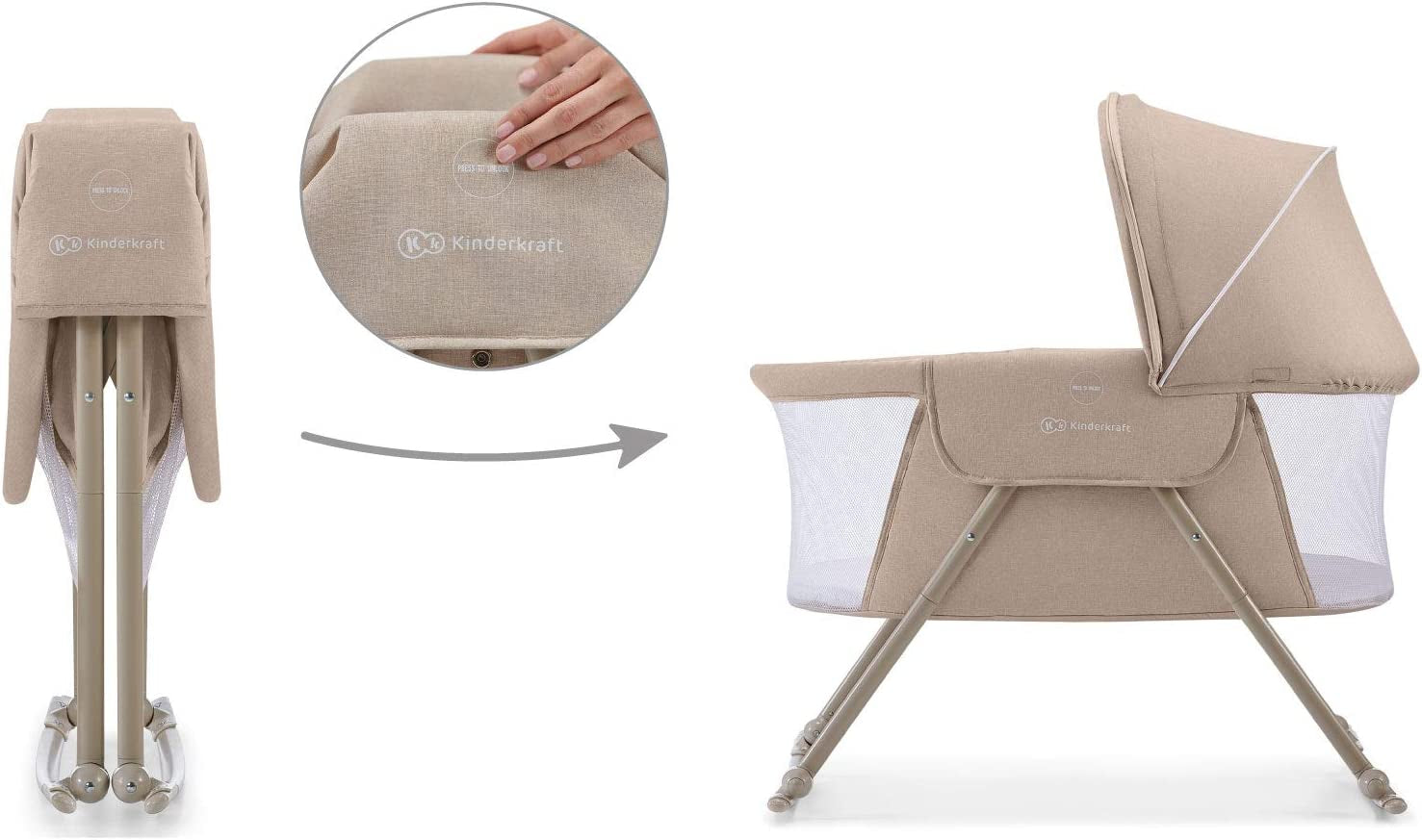 Kinderkraft LOVI Rocking Travel Cot - 5 kg