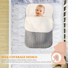Baby Swaddle Blanket Stroller Wrap Fleece Blanket Sleeping Bag Plus Velvet