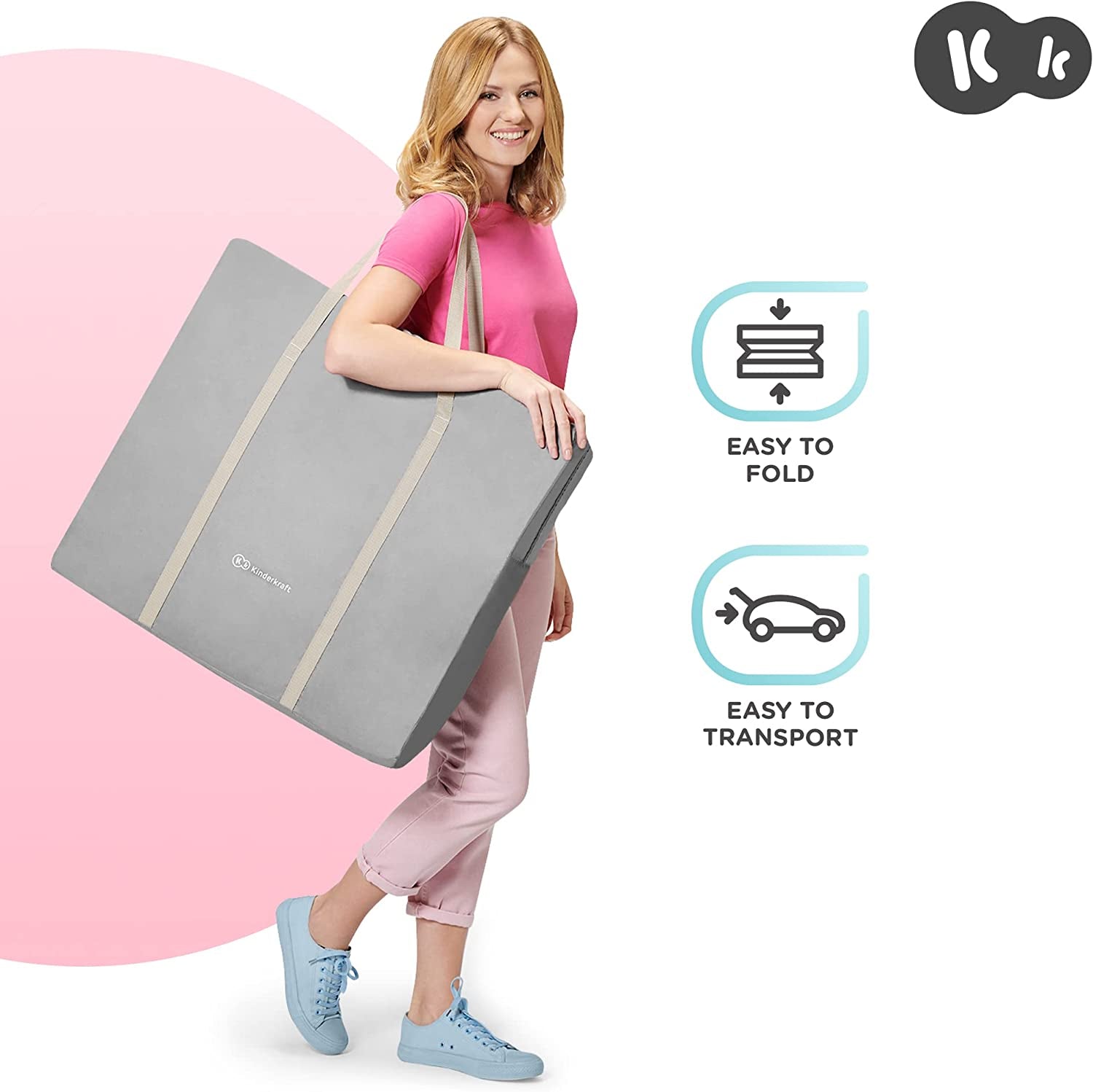 Kinderkraft LOVI Rocking Travel Cot - 5 kg