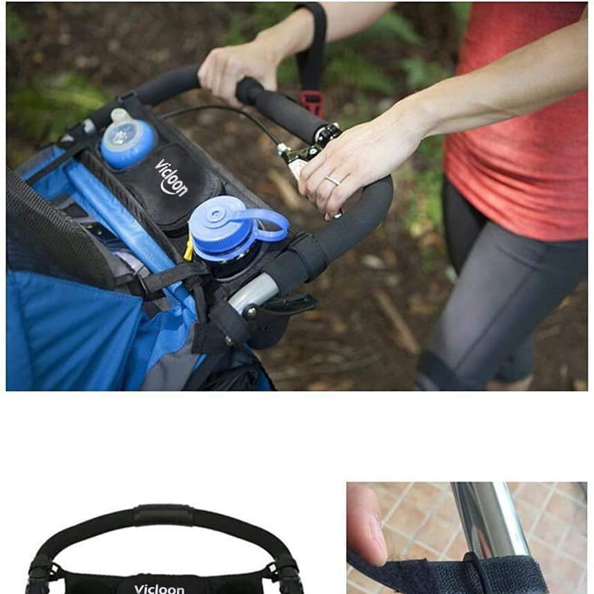 Vicloon Multifunctional Baby Stroller Organizer Storage Bag, Waterproof Stroller Accessories Bag,Pram Pushchair Cup Holder Stroller Buggy Bottle Hanging Storage Pouch,Hanging Pallets Bag,Diaper Bag