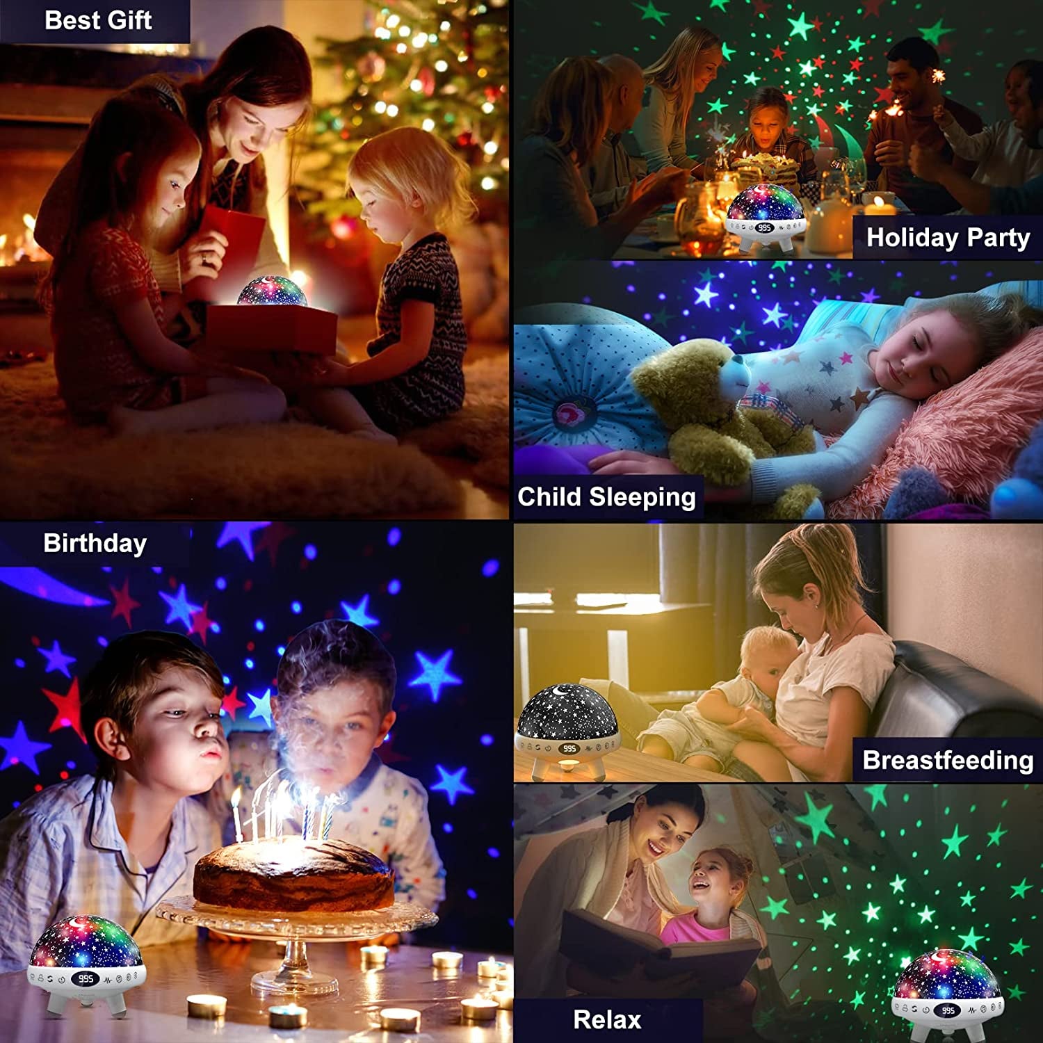 Night Light Kids Star Projector Baby Sensory Lights Toys White Noise Machine Baby with 29 Soothing Sounds Baby Night Light for Kids Children Boy Girl Gifts Baby Sound Machine with Timer and Remote