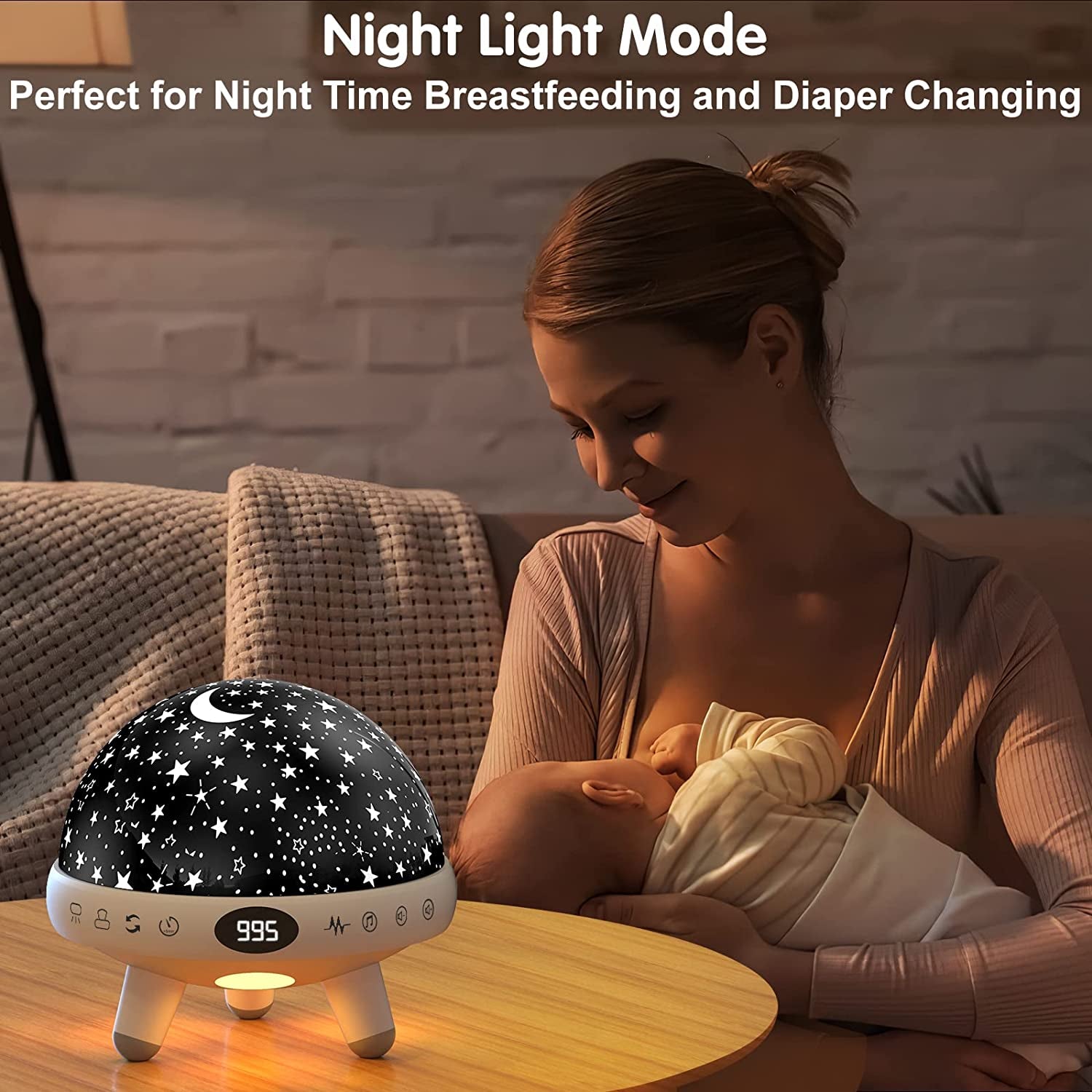 Night Light Kids Star Projector Baby Sensory Lights Toys White Noise Machine Baby with 29 Soothing Sounds Baby Night Light for Kids Children Boy Girl Gifts Baby Sound Machine with Timer and Remote