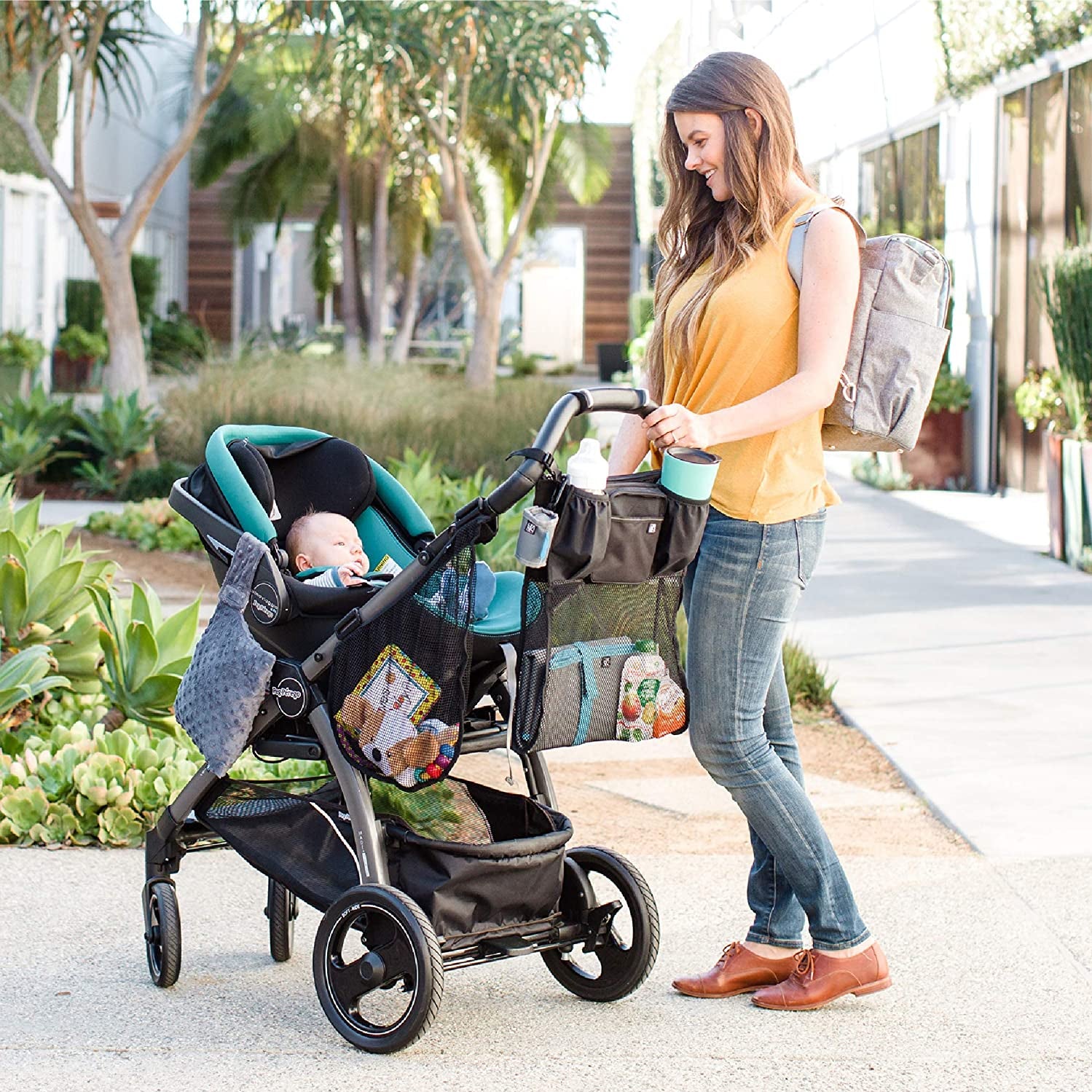 JL Childress Cups 'N Cargo Stroller Organiser (Black)