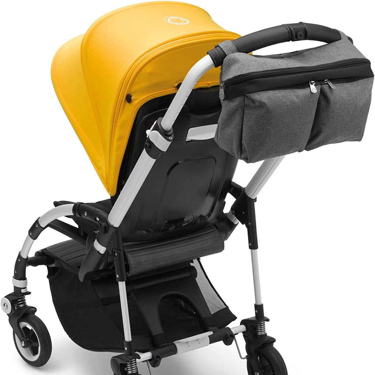 Bugaboo Universal Pushchair Organiser Bag, Attaches to Handlebar, Blue Melange