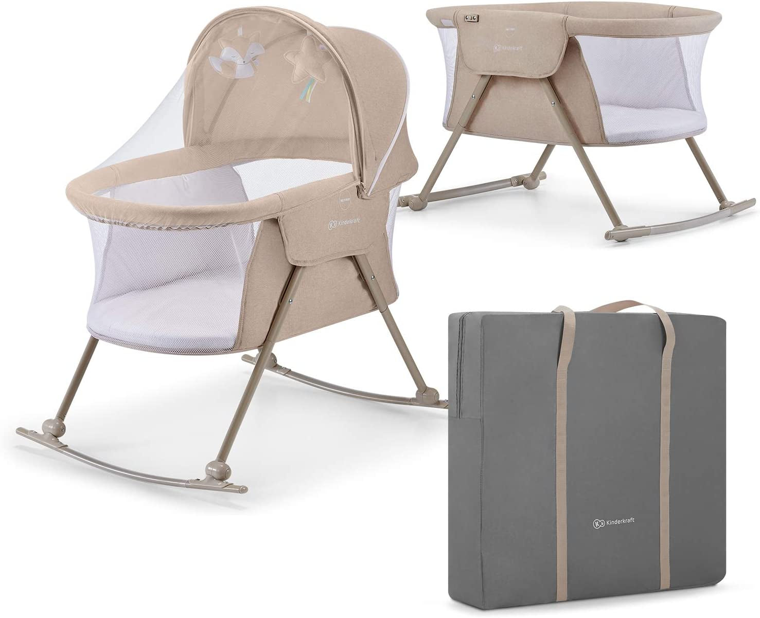 Kinderkraft LOVI Rocking Travel Cot - 5 kg