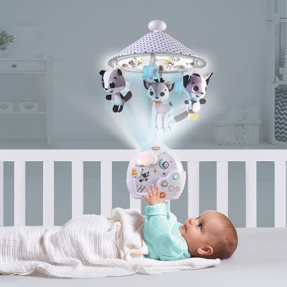 Tiny Love Magical Night 3-in-1 Projector Mobile, Baby Projector Mobile, Cot Musical Mobile with Soothing Night Light, 9 Melodies, 0m+, Magical Tales