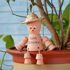 VELENTI Retirement Gifts for Women, Men - Happy Retirement Flower Pot Man - Lovely Retirement Gift for Family, Friends, Coworkers - Retirement Plant Pot Person - Cute Keepsake Gifts for Women, Men