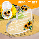 VELENTI Friendship Gifts - Acrylic Heart Friendship Gift for Her - Inspirational Gifts for Women - Long Distance Relationship Gifts -Best Friend Gift, Bestie Gifts (Sunflower Style)