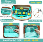 Baby Changing Bag Baby Bag Backpack with Portable Changing Mat & Tableware Holder by Miss Fong Leather Nappy Changing Bag Diaper Bag Travel Rucksack for Mums and Dads