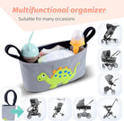 Miracle Baby® Stroller Storage Bag - Baby Carriage Organizer Diaper Bag - Large Capacity with 2 Cup Holders