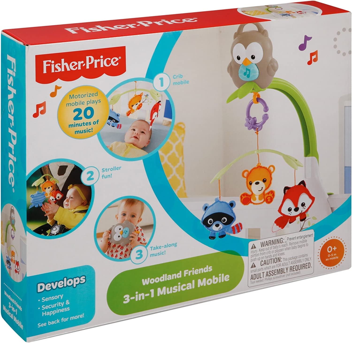 Fisher-Price CDM84 3-in-1 Muscial Mobile