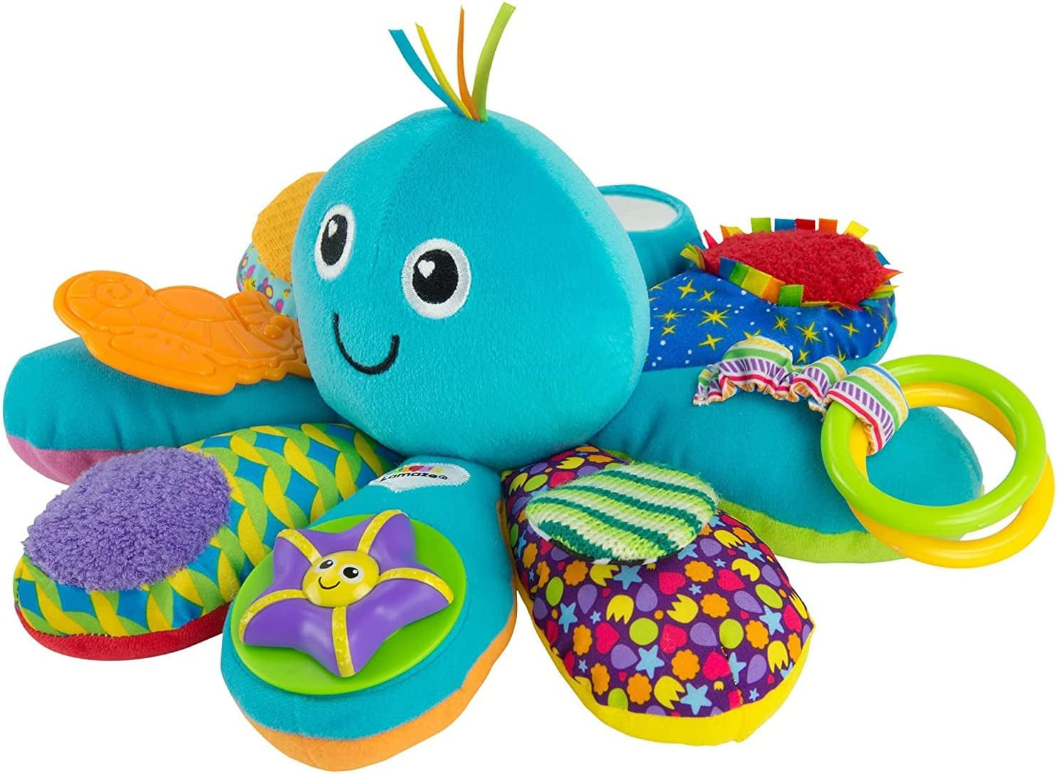 LAMAZE Octivity Time Baby Sensory Toy, Soft Baby Toy for Sensory Play and Discovery, Octopus Toddler Toy Suitable from 6 Months, 1+ Year Old Boys and Girls