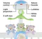 Fisher-Price Butterfly Dreams 3-in-1 Projection Mobile - Crib Toy & Sound Machine - Star Projection - Soothing Music - Gift for Babies, CDN41