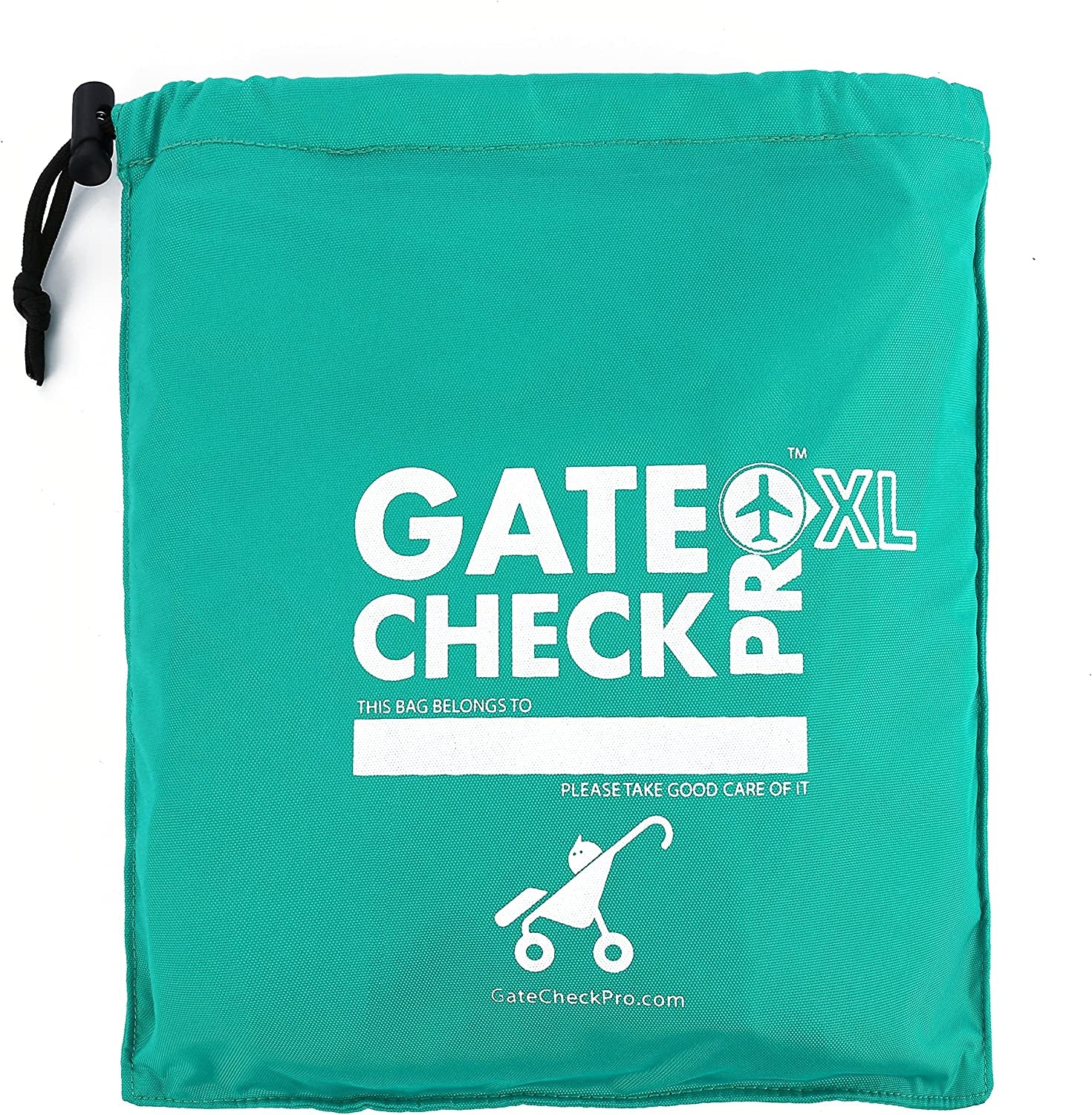 Gate Check PRO XL Double Buggy | Pram & Pushchair Travel Bag | Ultra Durable Ballistic Nylon | Travel System Featuring Padded Backpack Shoulder Straps for Comfort (Made by The #1 Specialist Brand)
