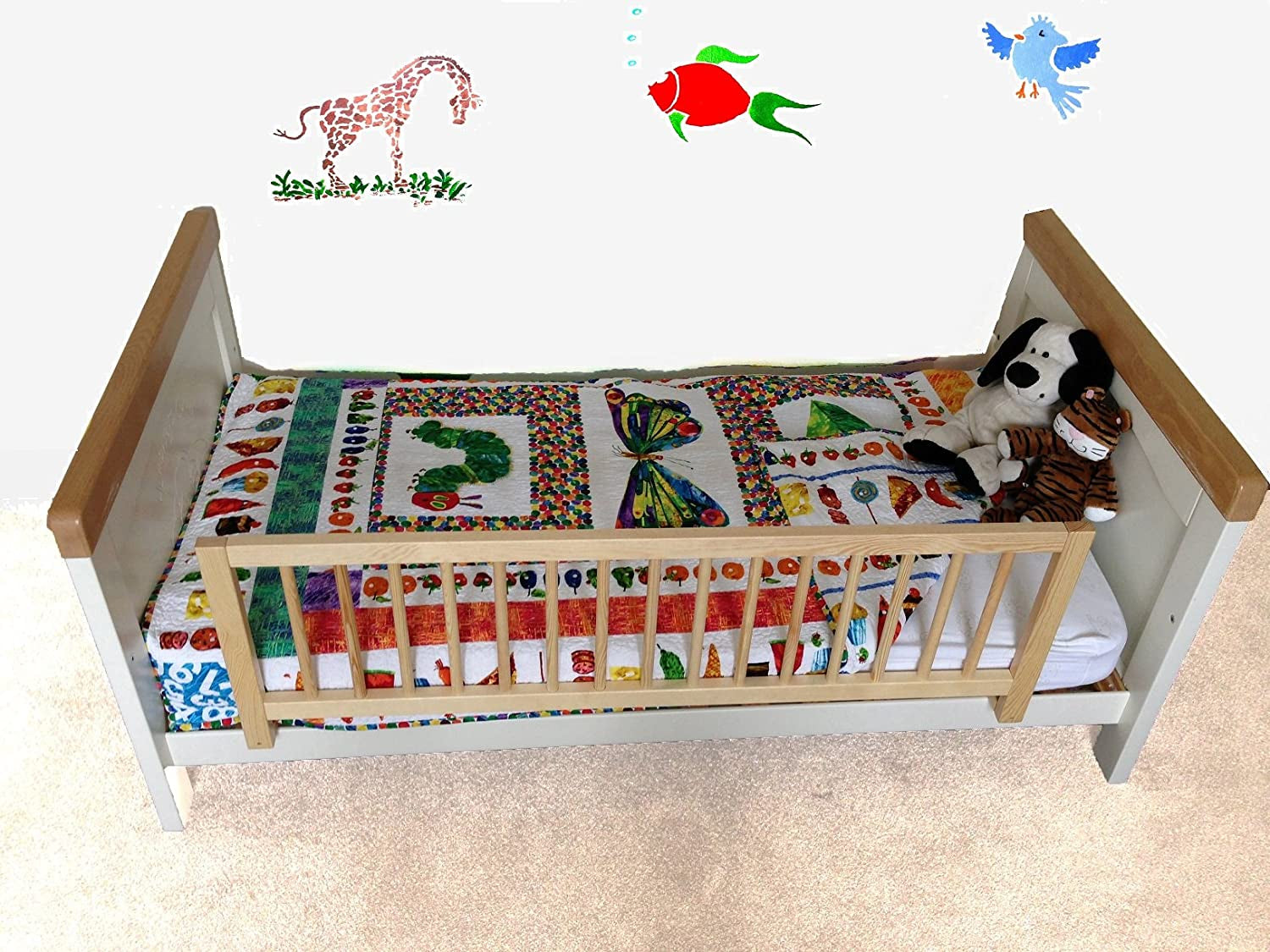 Safetots Bed Guard Wooden Natural