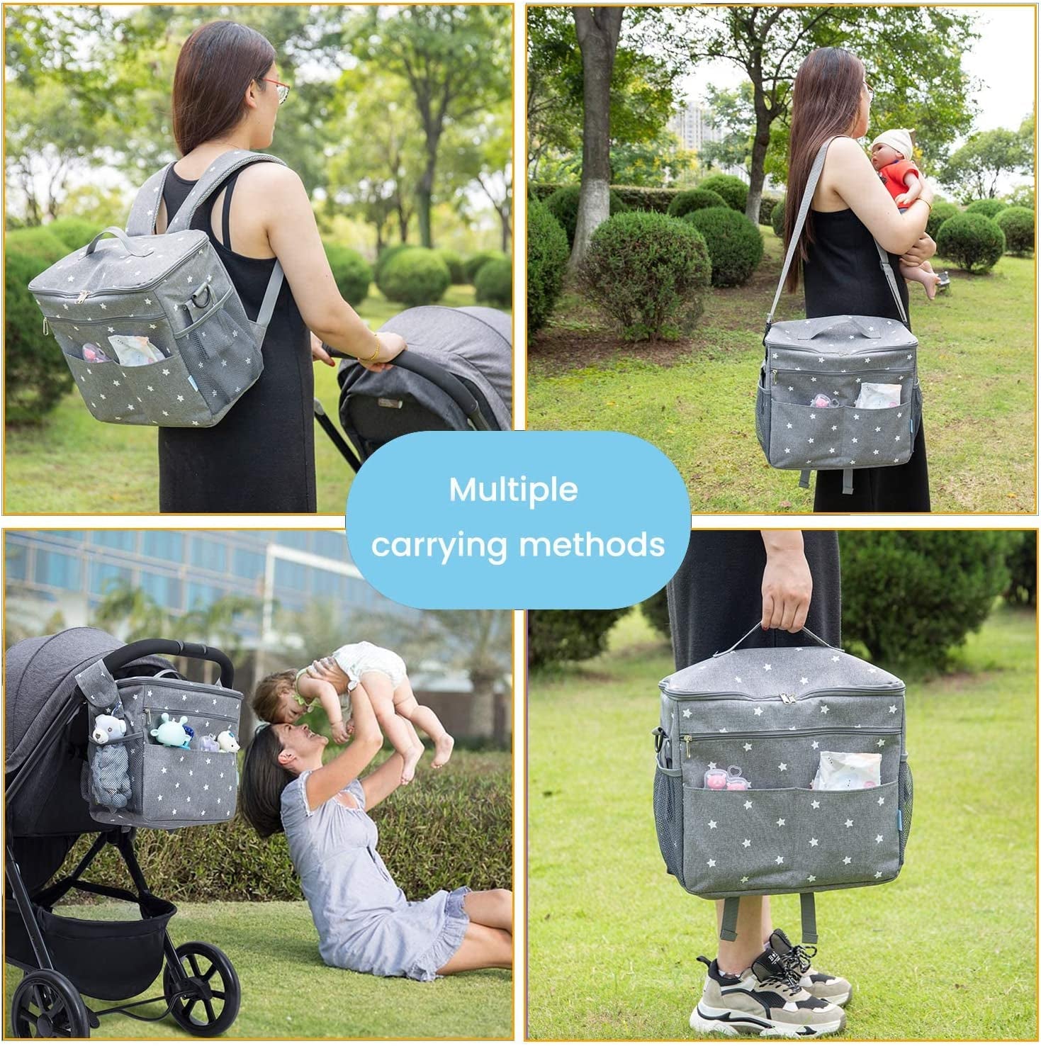 Waterproof Baby Stroller Organiser with Cup Holders 