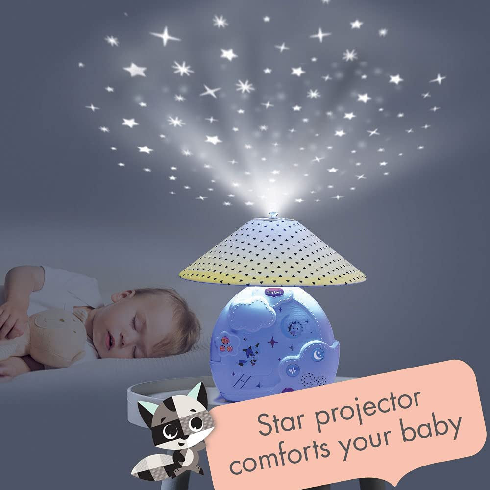 Tiny Love Magical Night 3-in-1 Projector Mobile, Baby Projector Mobile, Cot Musical Mobile with Soothing Night Light, 9 Melodies, 0m+, Magical Tales