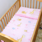 2 Piece Baby Kids Bedding Set 120x90cm Duvet Cover & Pillowcase for Toddler Cot (Mika Beige)