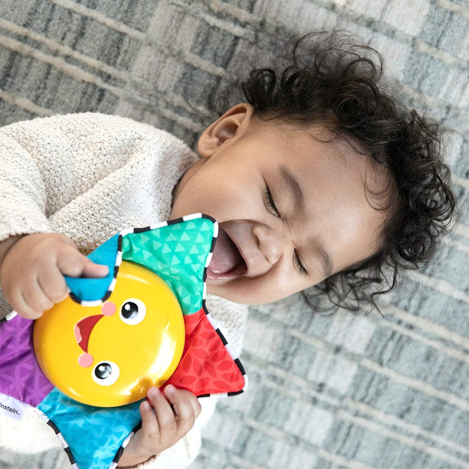 Baby Einstein, Star Bright Symphony Plush Musical Take-Along Toy with 20 Melodies & Light, Clip on Pram, Pushchair or Car Seat, Soothing High Contrast Sensory Toy, Ages Newborn +