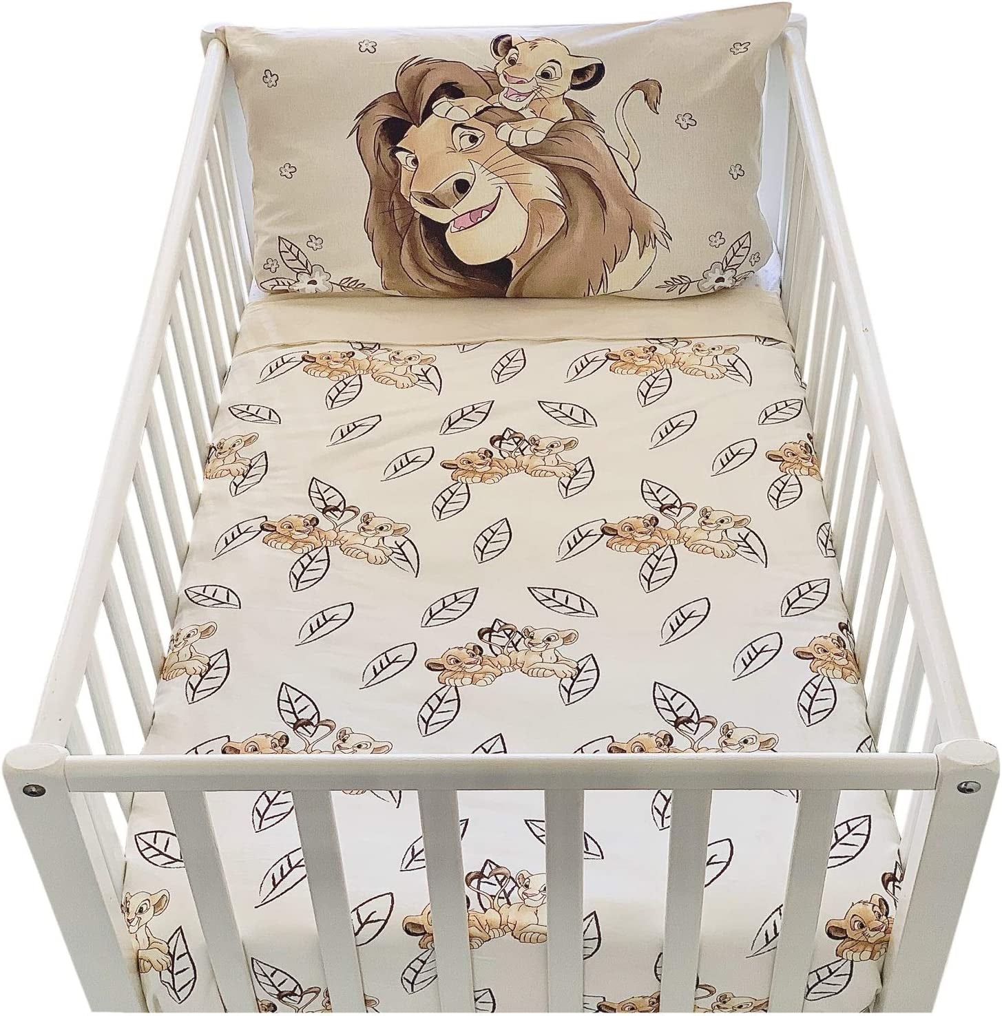 Cot Bed Duvet Cover and Pillowcase Set | The Lion King Bedding Set | Disney Bedding