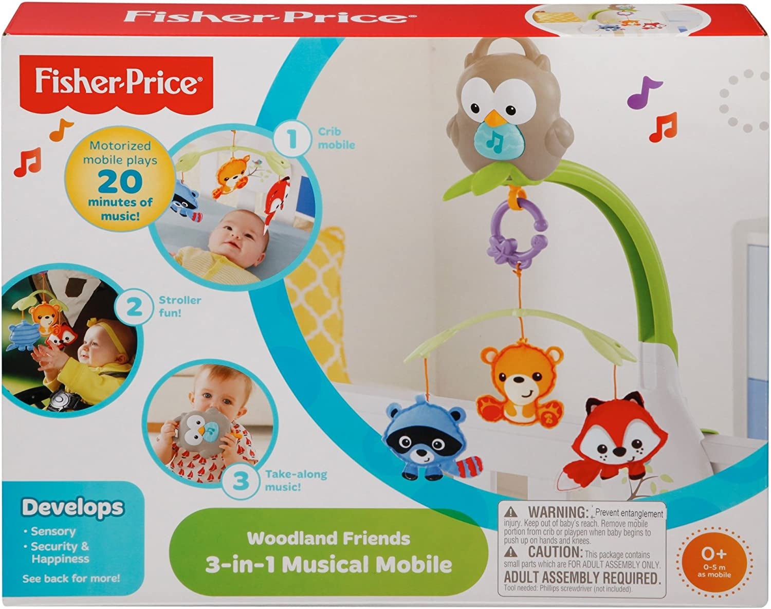 Fisher-Price CDM84 3-in-1 Muscial Mobile