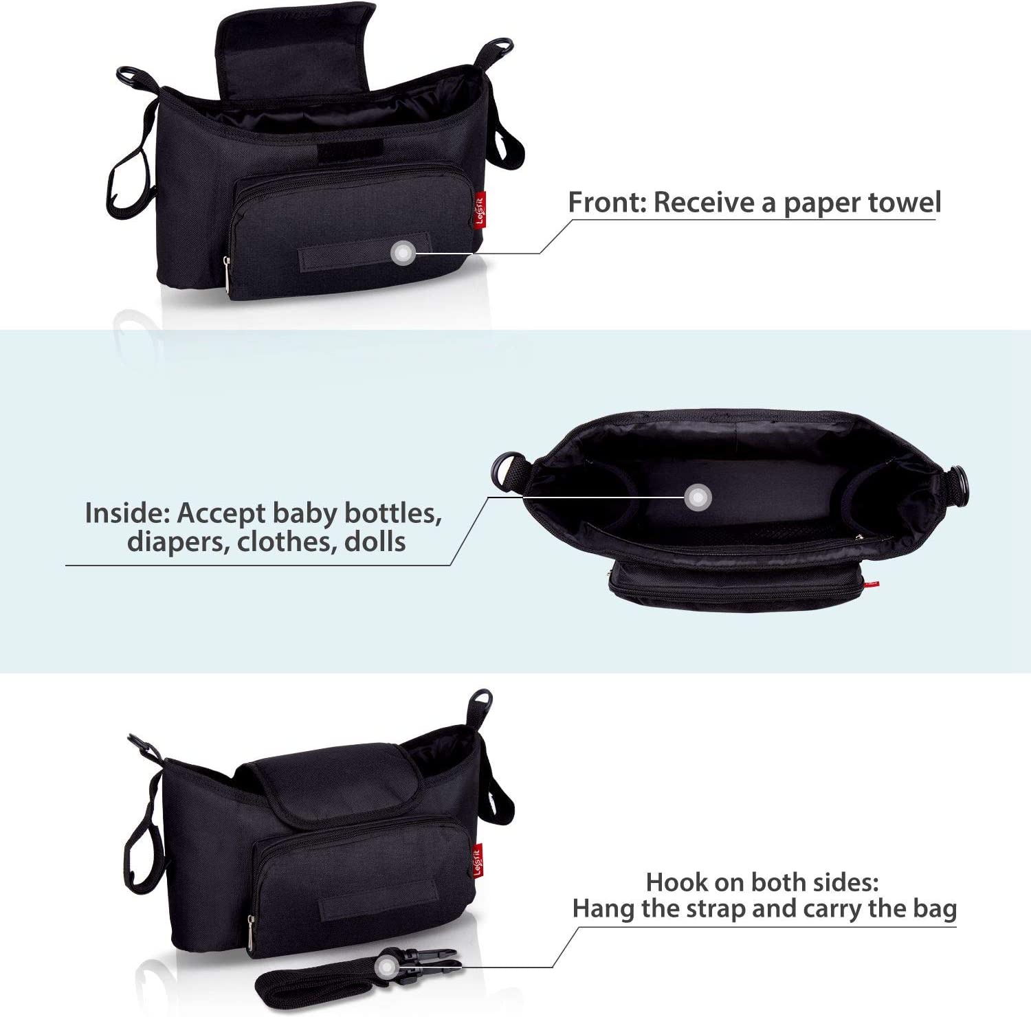 Waterproof Baby Pram Buggy Organiser Bag