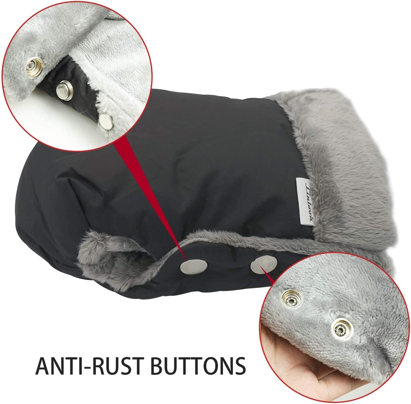 Universal Waterproof Pushchair Hand Muff Gloves Pram Hand Warmer