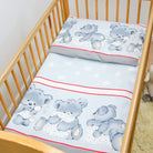 2 Piece Baby Kids Bedding Set 120x90cm Duvet Cover & Pillowcase for Toddler Cot (Mika Beige)