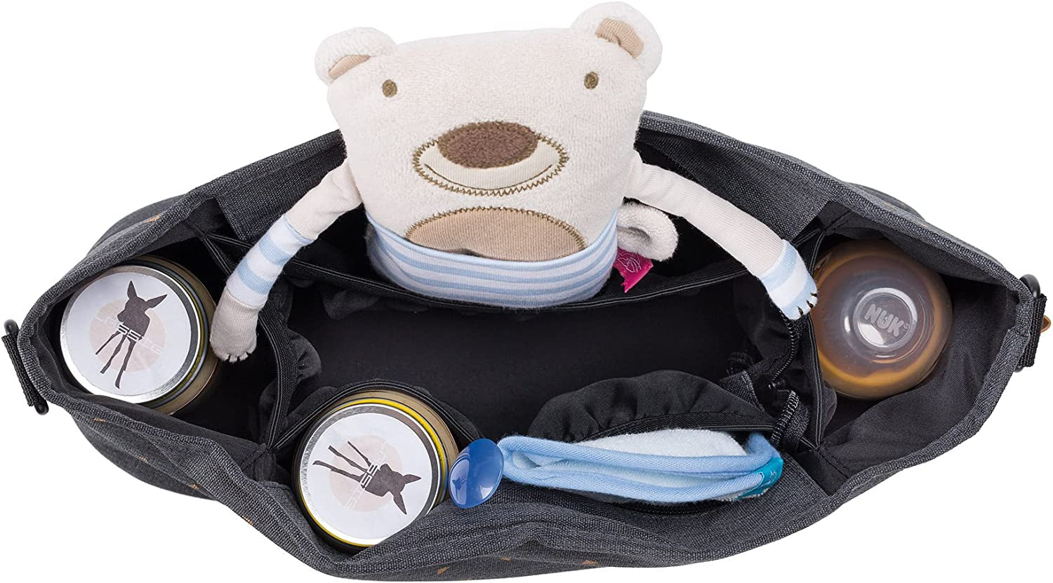 Lassig Casual Buggy Organizer, Triangle, Dark Grey