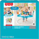 Fisher-Price Color Climbers Jumperoo, Freestanding Bouncing Baby Activity Center with Lights, Music and Toys - GWD42