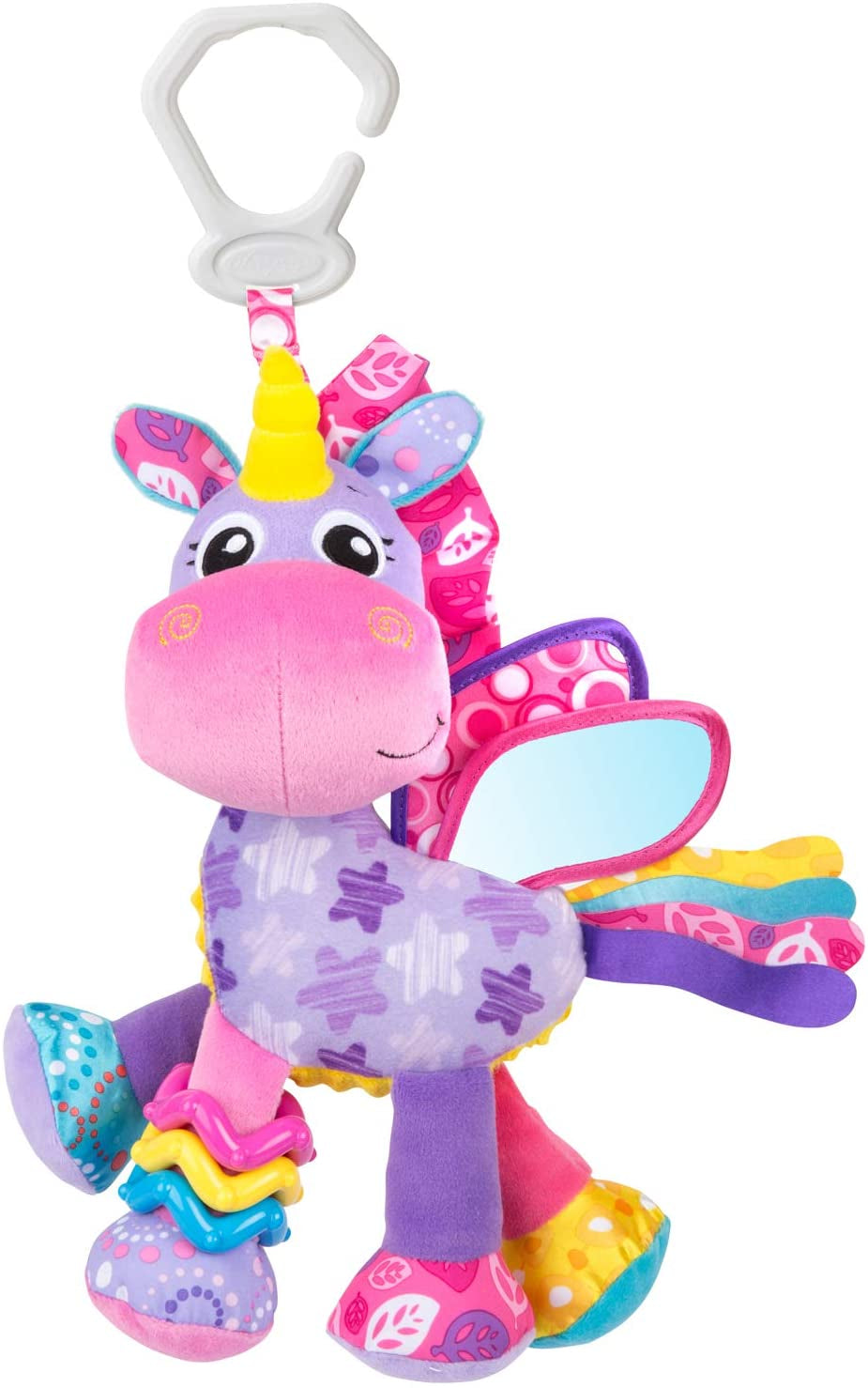 Playgro Activity Friend Clip Clop Horse, Pram Toy, From 0 months, Blue/Multicoloured, 40182