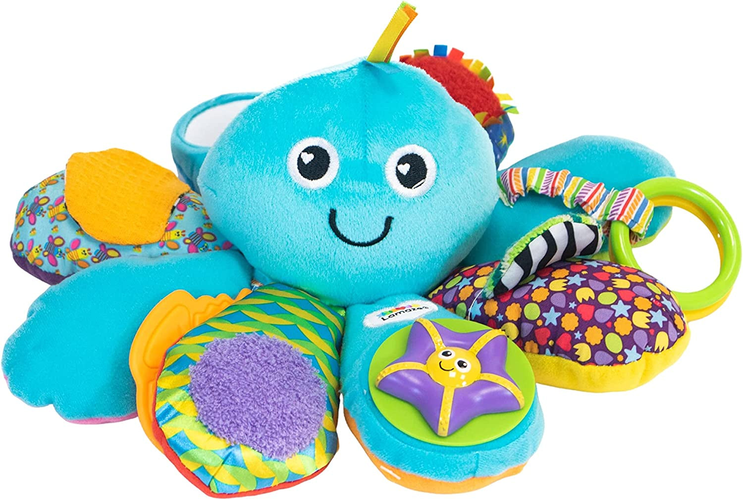 LAMAZE Octivity Time Baby Sensory Toy, Soft Baby Toy for Sensory Play and Discovery, Octopus Toddler Toy Suitable from 6 Months, 1+ Year Old Boys and Girls