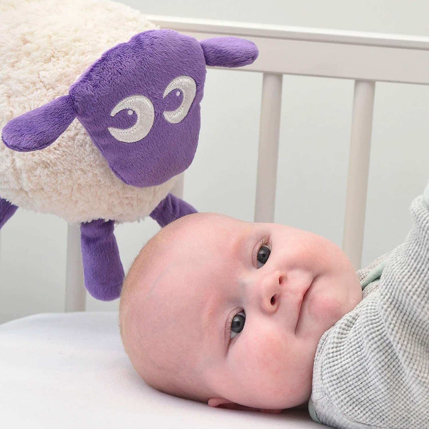 Sweet Dreamers, Ewan The Dream Sheep, Purple - Baby White/Pink Noise Machine and Sleep Aid with Night Light