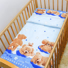 2 Piece Baby Kids Bedding Set 120x90cm Duvet Cover & Pillowcase for Toddler Cot (Mika Beige)