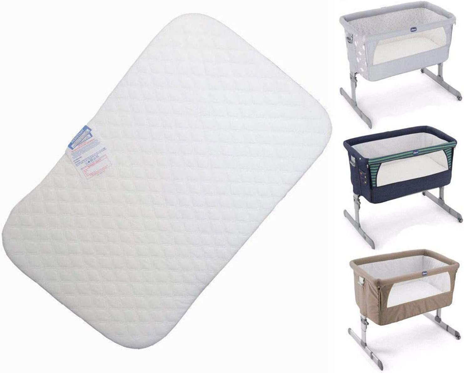Next to me chicco Deluxe Crib Mattress Compatible Bedside Crib Next2Me (83 x 50 x 5 cm)