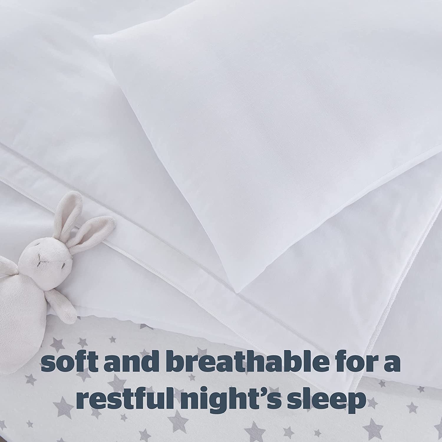 Silentnight Safe Nights Cot Bed Pillow - Anti Allergy Nursery Pillow For Sleeping Children Kids Newborn Baby Babies - Hypoallergenic Machine Washable Baby Shower Gifts
