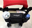 Vicloon Multifunctional Baby Stroller Organizer Storage Bag, Waterproof Stroller Accessories Bag,Pram Pushchair Cup Holder Stroller Buggy Bottle Hanging Storage Pouch,Hanging Pallets Bag,Diaper Bag