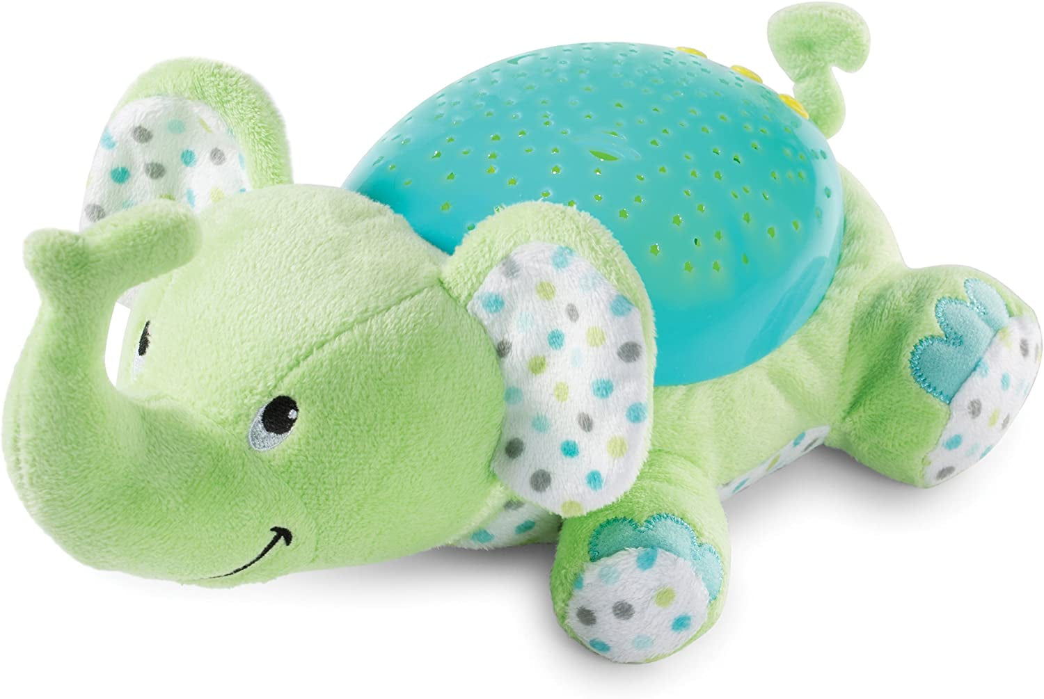 Summer Infant Slumber Buddies | Soft Plush Toy with 5 Songs & Nature Sounds, Starry Sky Display, Rhythmic Light Show | Timer with Auto Shut-Off, 3 Volume Control | Eddie the Elephant