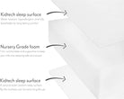 Mother Nurture Essential Foam Cot Bed Mattress, White, 140 x 70 x 7.5 cm